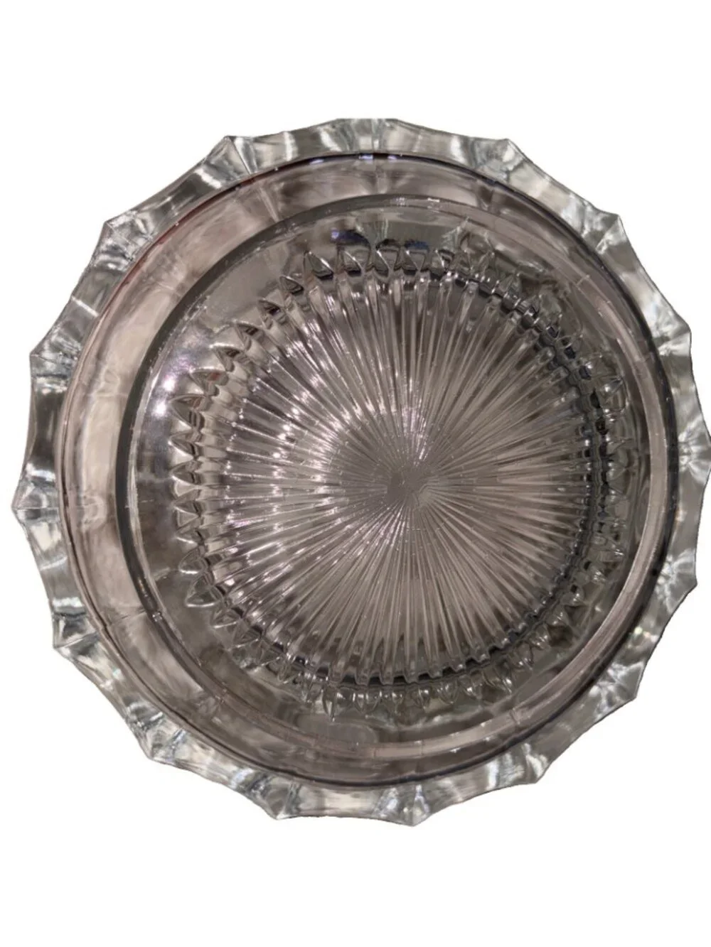 Vintage Fostoria Liberty Coin Round Clear Bowl-7.25” Diameter-No Chips!